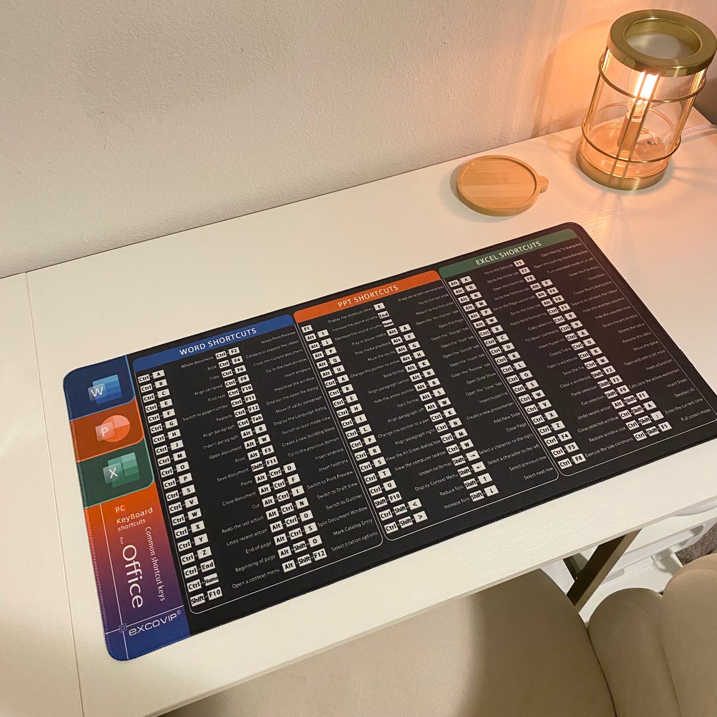 Office Shortcuts Keyboard and Mousepad 2 in 1